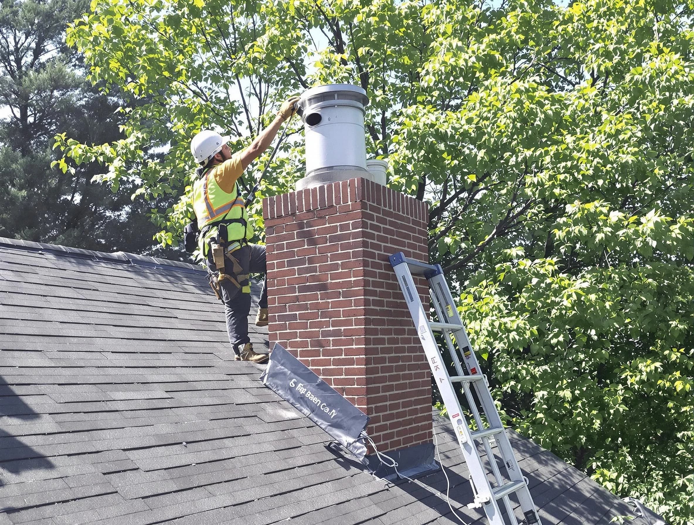 Chimney liner inspection by Clifton Chimney Sweep in Clifton, NJ