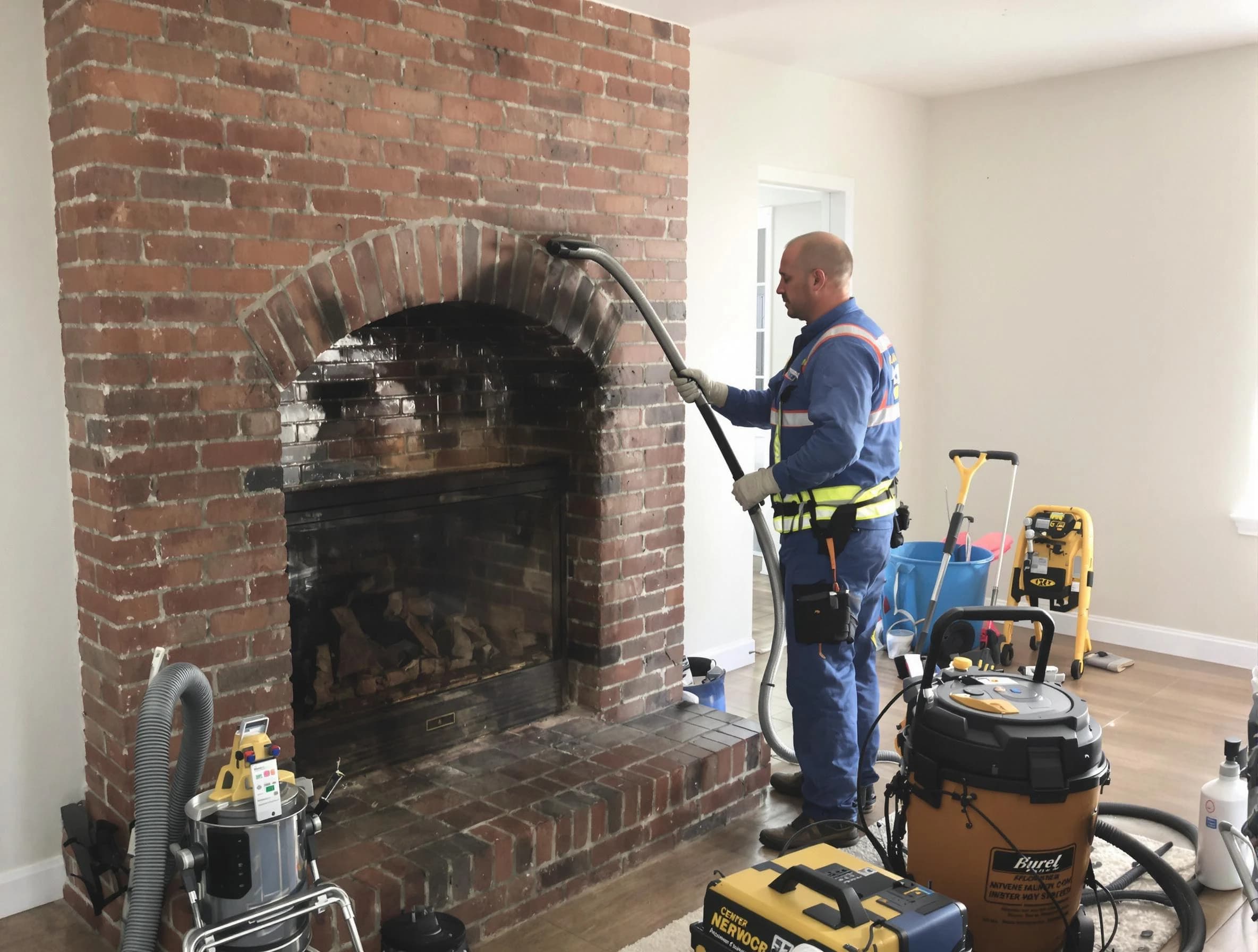 Clifton Chimney Sweep expert performing detailed chimney sweep in Clifton, NJ