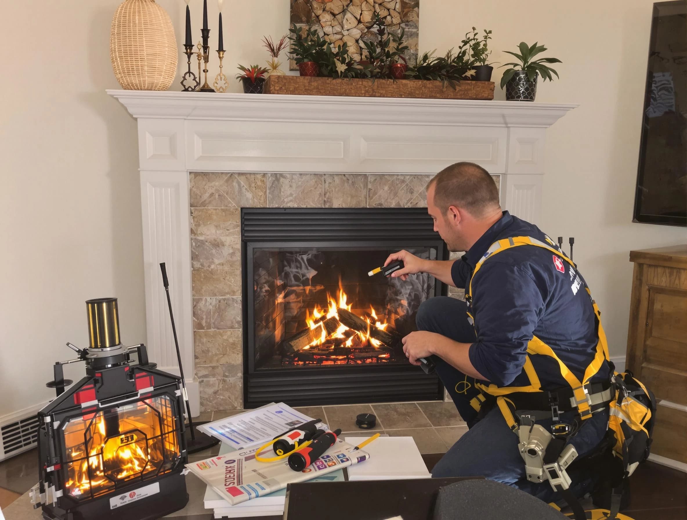 Safety-focused fireplace inspection by Clifton Chimney Sweep in Clifton, NJ